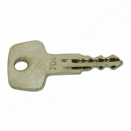 AFTERMARKET 706 One New Replacement Ignition key Replaces Liebherr Fuel Cap Part Number 706 706-KEY
